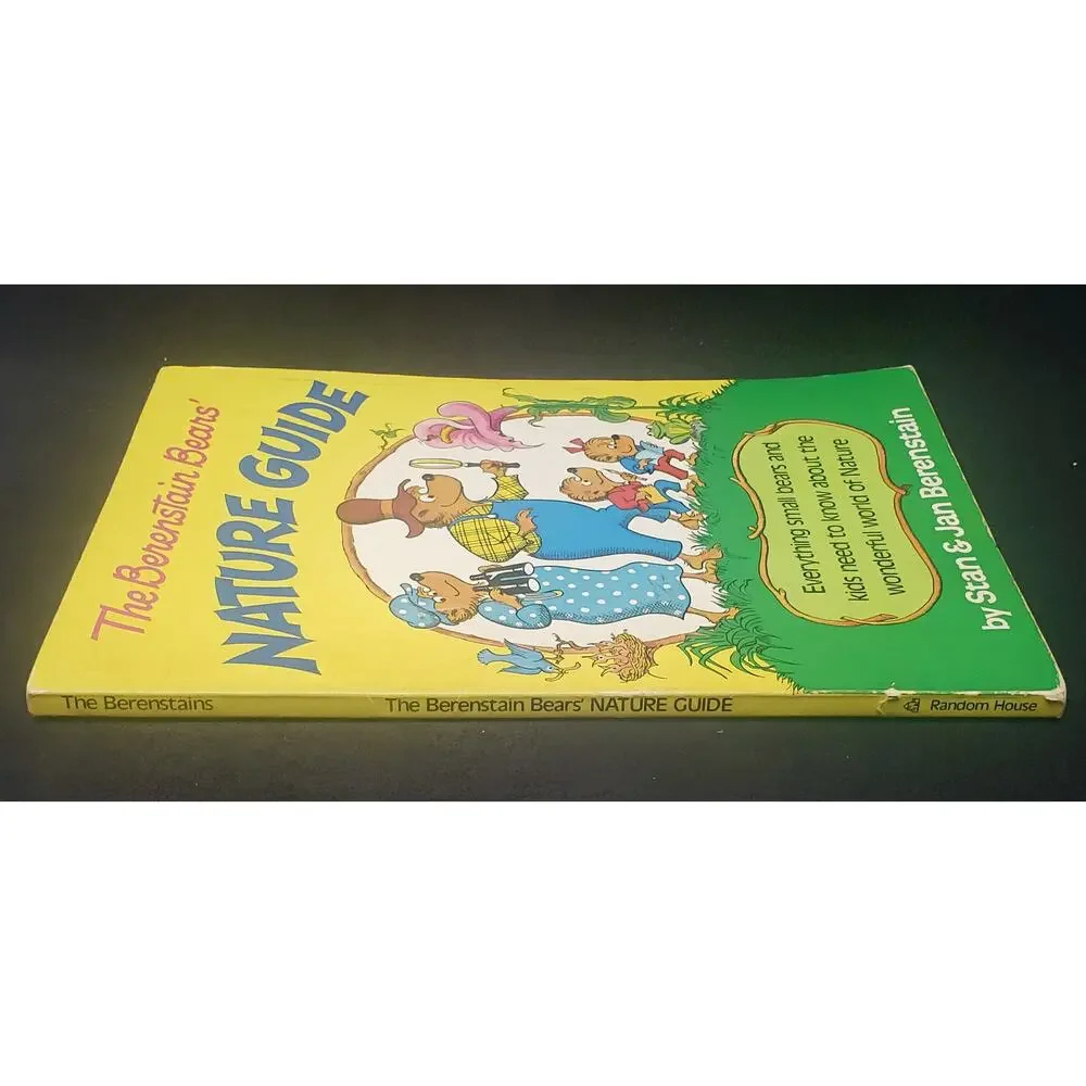 Vintage The Berenstain Bears Nature Guide Oversized Hard Softcover Book